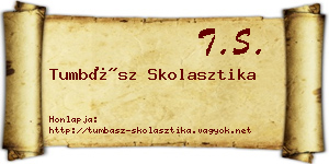 Tumbász Skolasztika névjegykártya